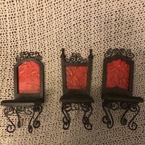 Set of 3 mini decorative chairs